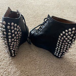 Jeffrey Campbell Wedge Spiked Booties
